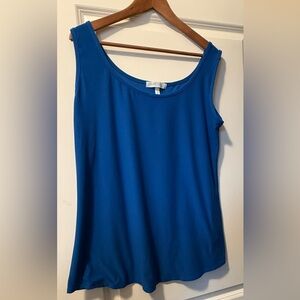 Planet Gold Vibrant Blue Tank Top